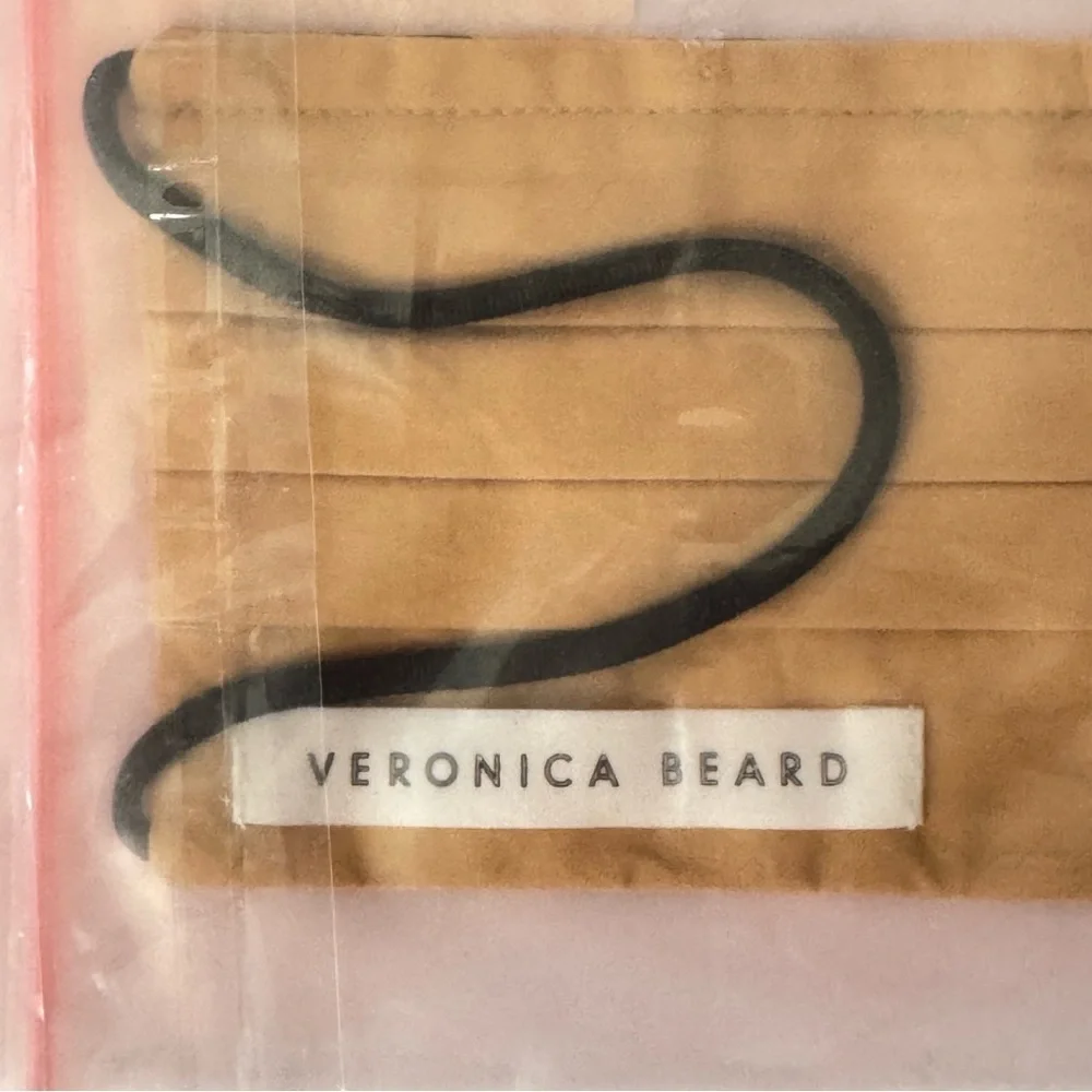 Set of 2 NWT VERONICA BEARD Reusable Cotton Leopard Print Face Masks Coverings